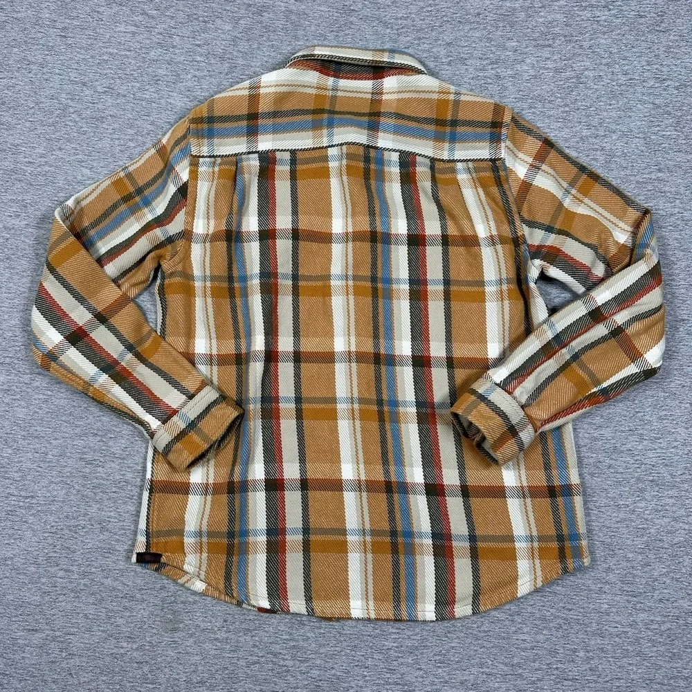 Outerknown Blanket Shirt Mens Large Plaid Flannel Button Up Heavyweight Outdoor - Picture 4 of 10